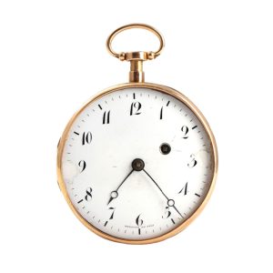 French 14 carat gold repeating verge watch Circa 1800-1830