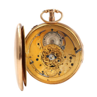 French 14 carat gold repeating verge watch Circa 1800-1830 French 14 carat gold repeating verge watch Circa 1800-1830