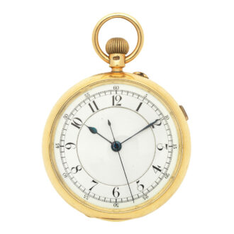 English 18k gold lever watch with centre seconds Circa 1903