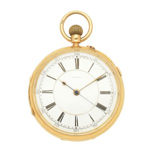 English gold lever pocket watch with centre seconds Circa 1894