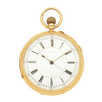 English gold lever pocket watch with centre seconds Circa 1894
