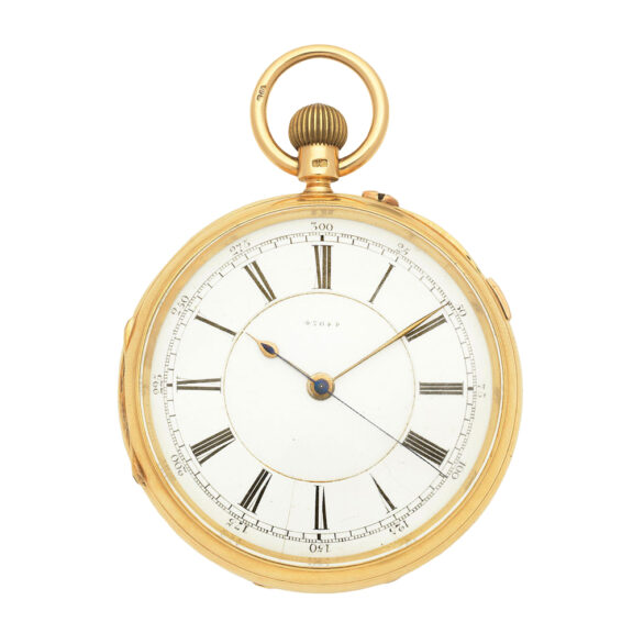English gold lever pocket watch with centre seconds Circa 1894