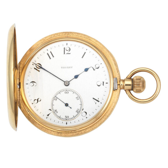 American gold keyless wind half hunter pocket watch Circa 1907