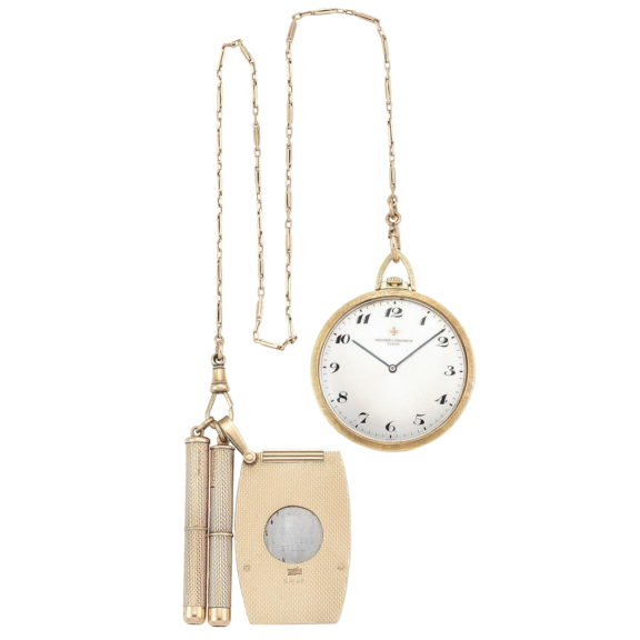 A Swiss lever pocket watch by Vacheron et Constantin Circa 1960 Slim Swiss 18K gold open faced lever pocket watch Circa 1960