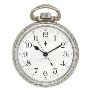 Swiss steel military manual wind aviotion pocket watch Circa 1942