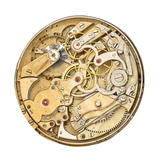 A fine Swiss rose gold minute repeating chronograph Circa 1882