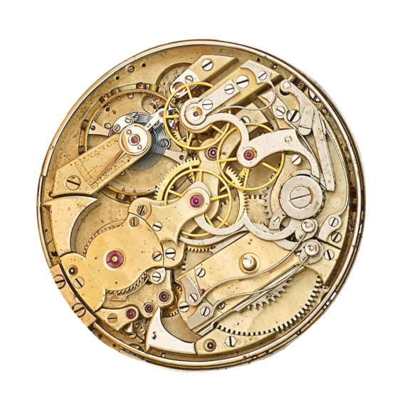 A fine Swiss rose gold minute repeating chronograph Circa 1882 A fine Swiss rose gold minute repeating chronograph Circa 1882