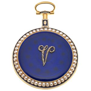 A fine English gold lever pocket watch with decoration Circa 1800