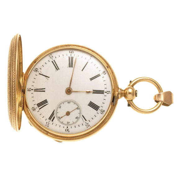 Swiss lever with Bohemian enamel decoration Circa 1850 Swiss lever with Bohemian enamel decoration Circa 1850