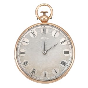 A French gold quarter repeating cylinder by Breguet Circa 1820