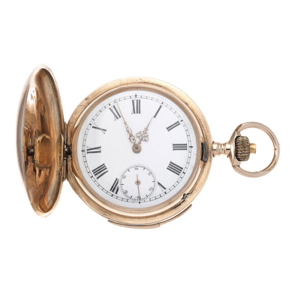 A Swiss gold quarter repeating lever pocket watch Circa 1900