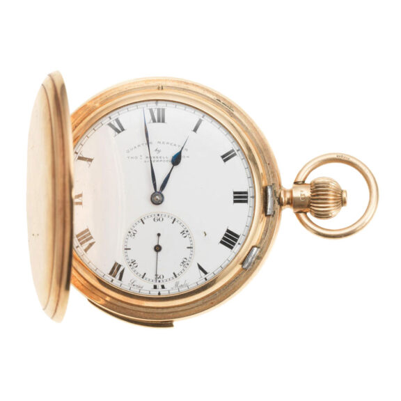 An English gold quarter repeating full hunter lever Circa1926