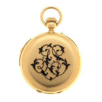 A Swiss gold quarter repeating lever pocket watch Circa 1860