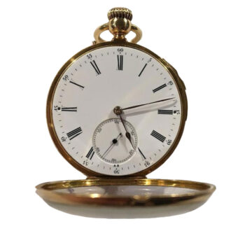 A Swiss gold quarter repeating lever pocket watch Circa 1860