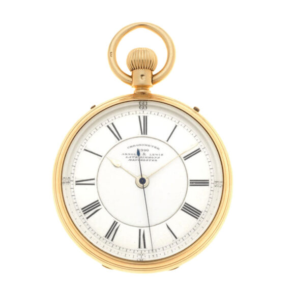 An English 18 carat gold chronometer pocket watch Circa 1872