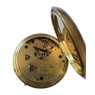 An English 18 carat gold chronometer pocket watch Circa 1872