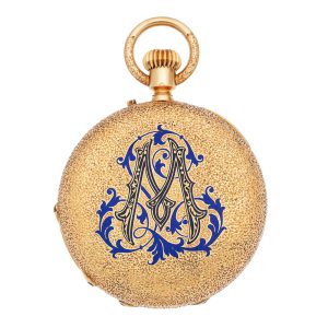 A Swiss gold and enamel decorated lever pocket watch Circa 1880