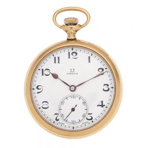 A Swiss 18 carat gold open face lever pocket watch Circa 1922