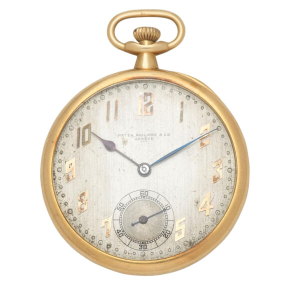 Swiss gold 18 carat gold open face lever pocket watch Circa 1920
