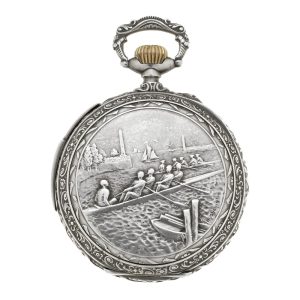 Swiss silver quarter repeating lever pocket watch Circa 1900