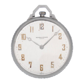 A Swiss platinum diamond set Art Deco pocket watch Circa 1925