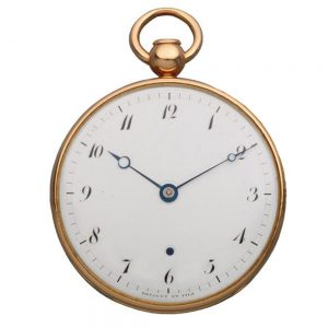 Fine and rare French gold quarter repeating watch Circa 1815