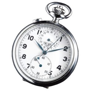 A Swiss stainless steel split second lever chronograph Circa 1965