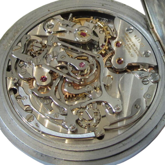 A Swiss stainless steel split second lever chronograph Circa 1965 A Swiss stainless steel split second lever chronograph Circa 1965