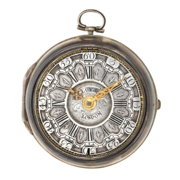 An English silver verge pocket watch in pair cases Circa 1718-1719