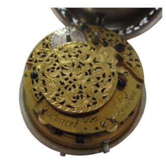A rare English silver quarter repeating automaton Circa 1740
