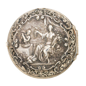 A rare English silver quarter repeating automaton Circa 1740