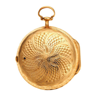 A French gold open face consular cased verge Circa 1770