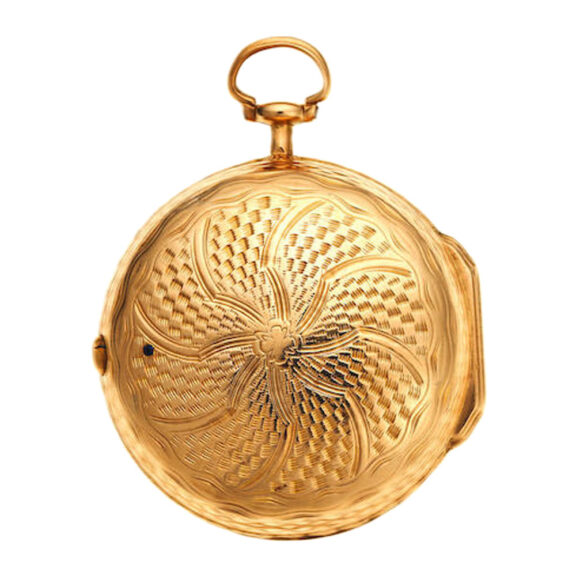 A French gold open face consular cased verge Circa 1770