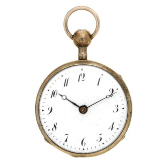 English silver quarter repeating cylinder watch Circa 1840