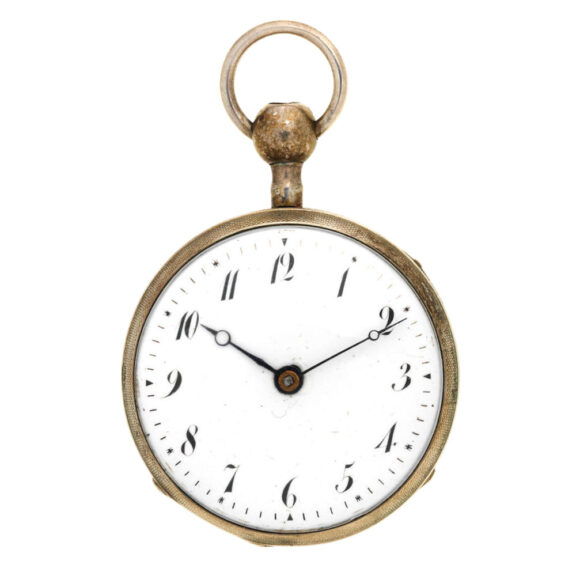 English silver quarter repeating cylinder watch Circa 1840