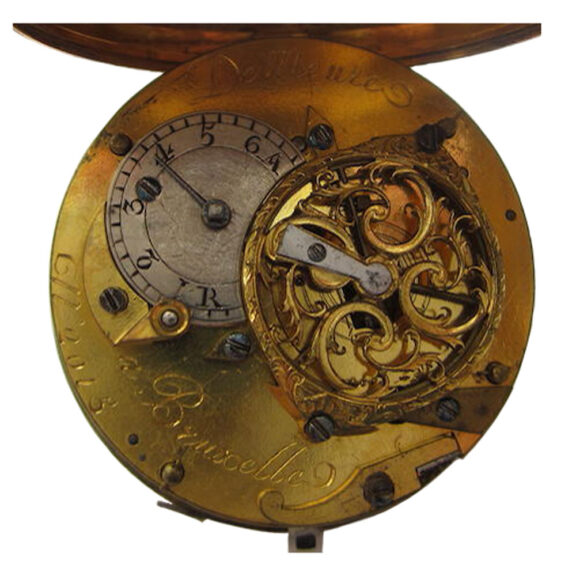 A Belgian gold consular cased verge pocket watch Circa 1770 A Belgian gold consular cased verge pocket watch Circa 1770