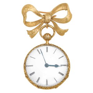 A Swiss 18 carat gold cylinder repeating pocket watch Circa 1850