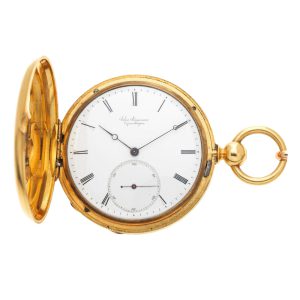 Danish gold lever with resistant banking escapement Circa 1880