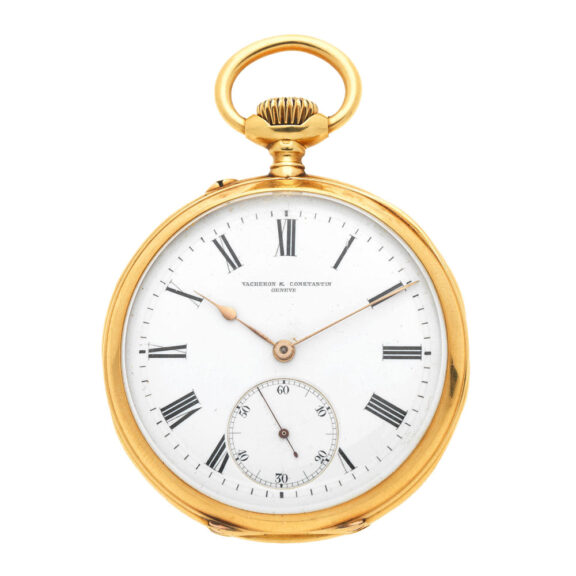 A Swiss 18 carat gold open face lever pocket watch Circa 1885