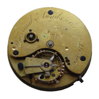 An English 18 carat gold open face lever pocket watch Circa 1876