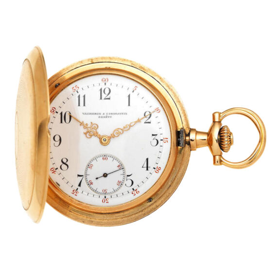 A Swiss gold lever pocket watch in a full hunter case Circa 1905