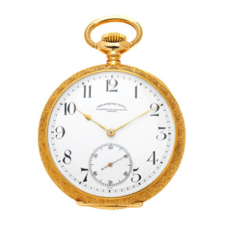 Swiss 18 carat gold Chronometre Royal pocket watch Circa 1915