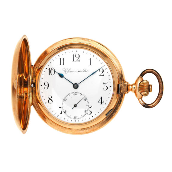 A gold chronometre with pivoted detent escapement Circa 1900