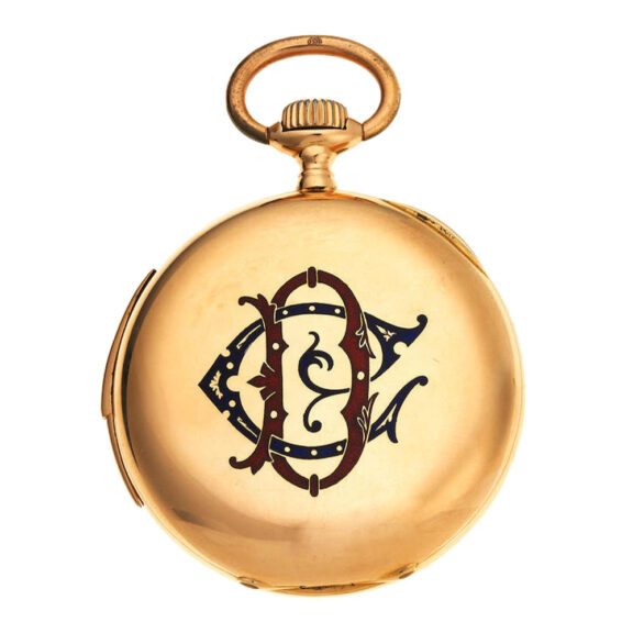 Swiss gold quarter repeating lever pocket watch Circa 1900