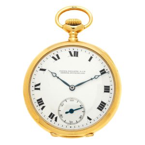 A Swiss 18 carat gold open face lever pocket watch Circa 1910