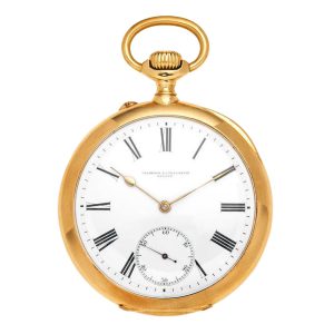 A Swiss 18 carat gold open face lever pocket watch Circa 1910