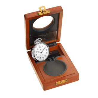 An American stainless steel military pocket watch Circa 1942