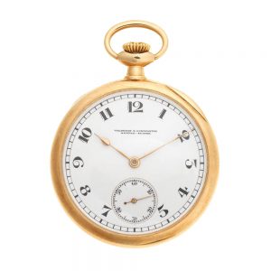 A Swiss 14 carat gold open face lever pocket watch Circa 1915