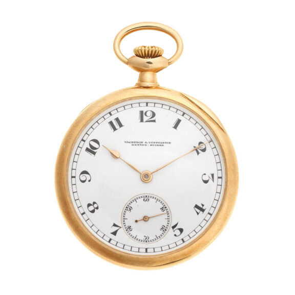 A Swiss 14 carat gold open face lever pocket watch Circa 1915