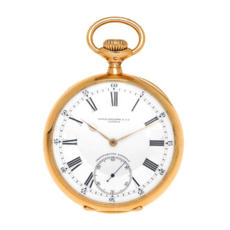 A Swiss 18 carat gold open face lever pocket watch Circa 1910